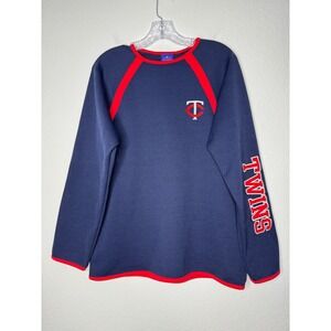 Minnesota Twins MLB Genuine Stuff Navy Red Long Sleeve‎ Top Womens Size XL